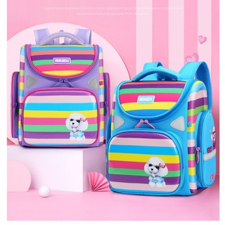 Balo cho bé trai gái , Ba lô học sinh tiểu học, cặp sách trẻ em cấp 1 cho nam nữ chống nước hoạt hình.