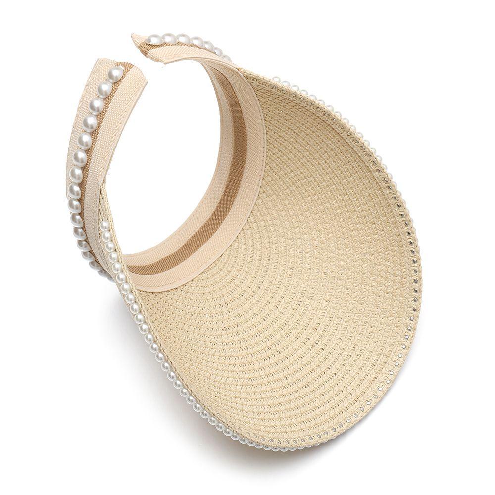 Hs Empty Top Suncap. Mũ Cói Rộng Vành Chống Tia UV Cao Cấp Thời Trang