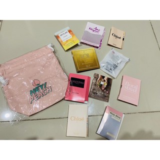 Set 10 ống vial nước hoa đủ mùi + 1 túi vải