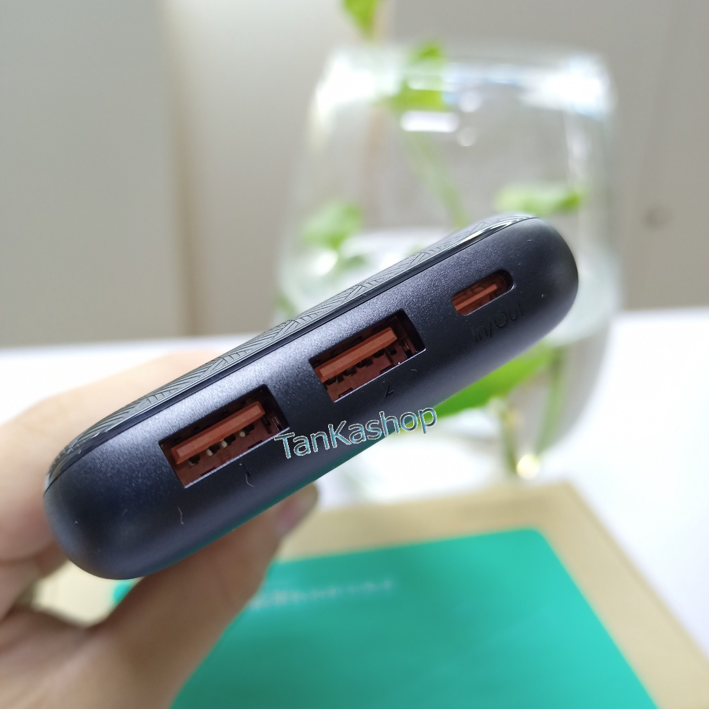 Pin Dự Phòng AUKEY PB N93A Ultra Slim 20000mAh, 1 USB C PD 18w , 2 USB A QC 3.0 18w