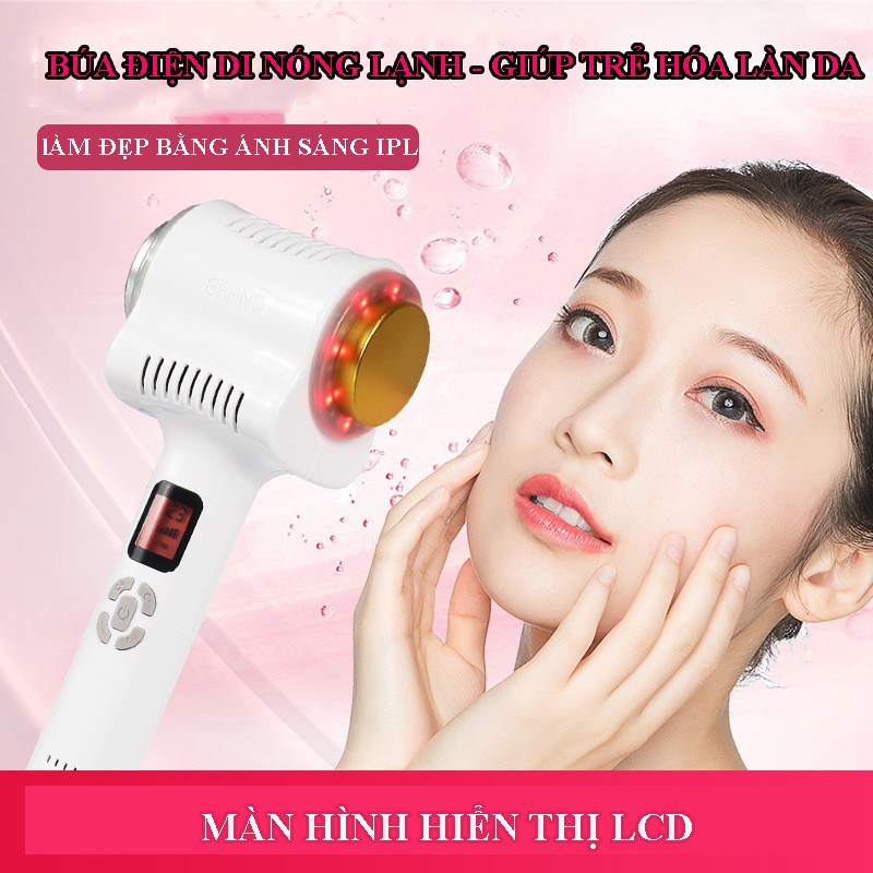 Búa điện di tinh chất nóng lạnh- máy truyền dưỡng chất- Màn hình hiển thị LCD tinh thể lỏng công nghệ cao