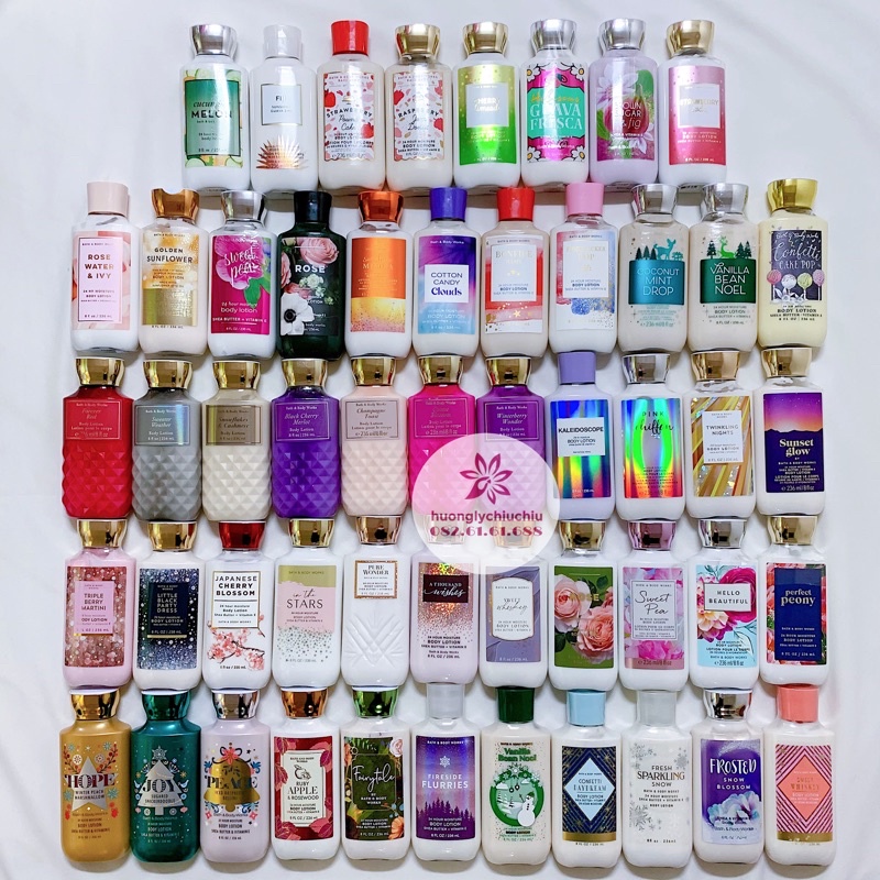 Sữa dưỡng thể lotion Bath and Body Works mẫu mới update liên tục