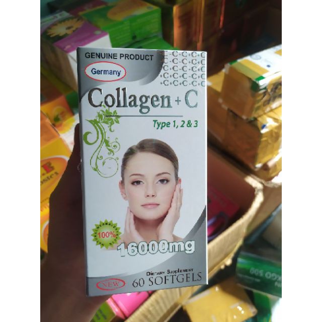 Collagen C 16000mg đẹp da, sáng da, mờ thâm, chống lão hóa Hộp 60 viên | Thế Giới Skin Care