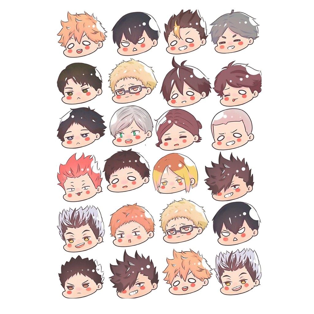 Sticker Haikyuu nhiều mẫu