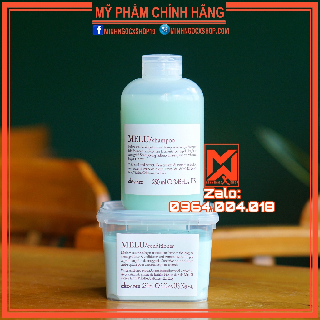 Dầu gội xả DAVINES NOUNOU-MELU-MINU-LOVE CURL-LOVE SMOTHING 250ml chính hãng