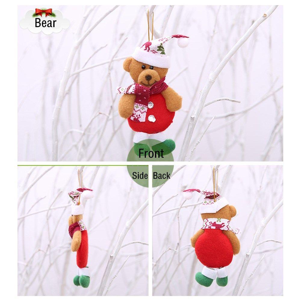 PINEVN Phụ Kiện Treo Trang Trí Cây Thông Giáng Sinh Hình Ông Già Noel