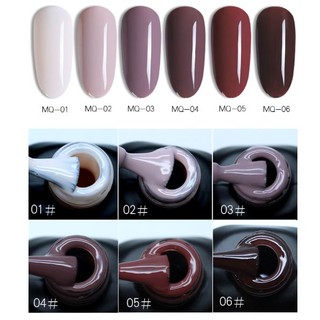 Sơn gel AS set 6 màu nâu MQ chai 15ml