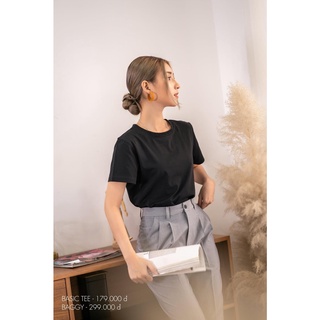 Quần baggy công sở màu xám light grey baggy Maxy Workshop