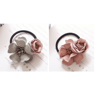 Cột tóc 2 hoa handmade cao cấp