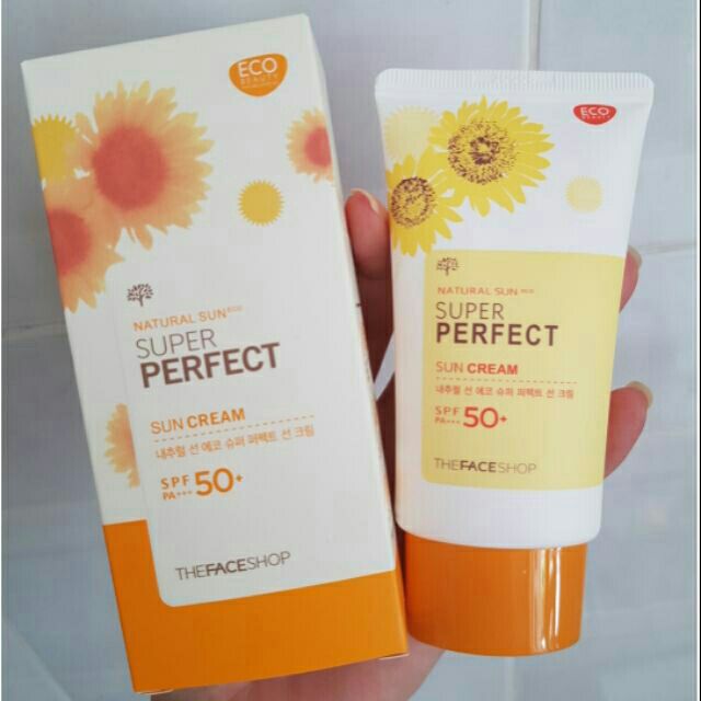 [ XẢ KHO]  kem chống nắng SUPER PERFECT SUN CREAM SPF 50+++ HÀN QUỐC