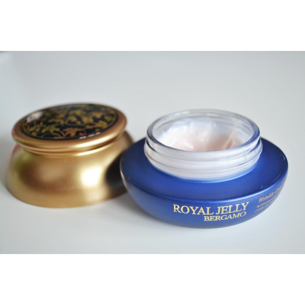 Kem Chống Nhăn Bergamo Royal Jelly Wrinkle Care Cream Xanh Dương - 50G