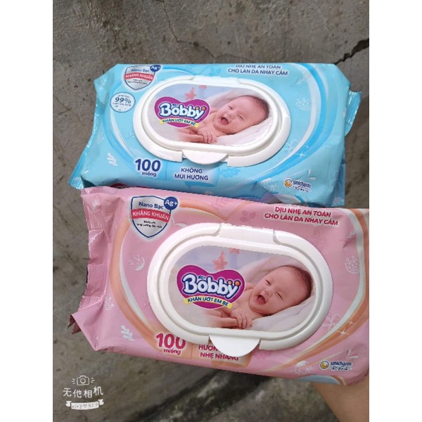 Khăn ướt BoBBy không mùi 100 tờ