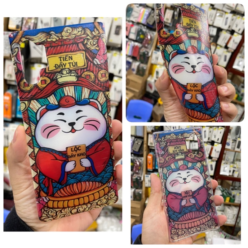 Ốp lưng silicon Mèo Thần Tài dành cho Samsung Galaxy Note 20 Ultra / Note 20 / S20+/Note10+/ Note10/S10+/Note9/S9+/s8+