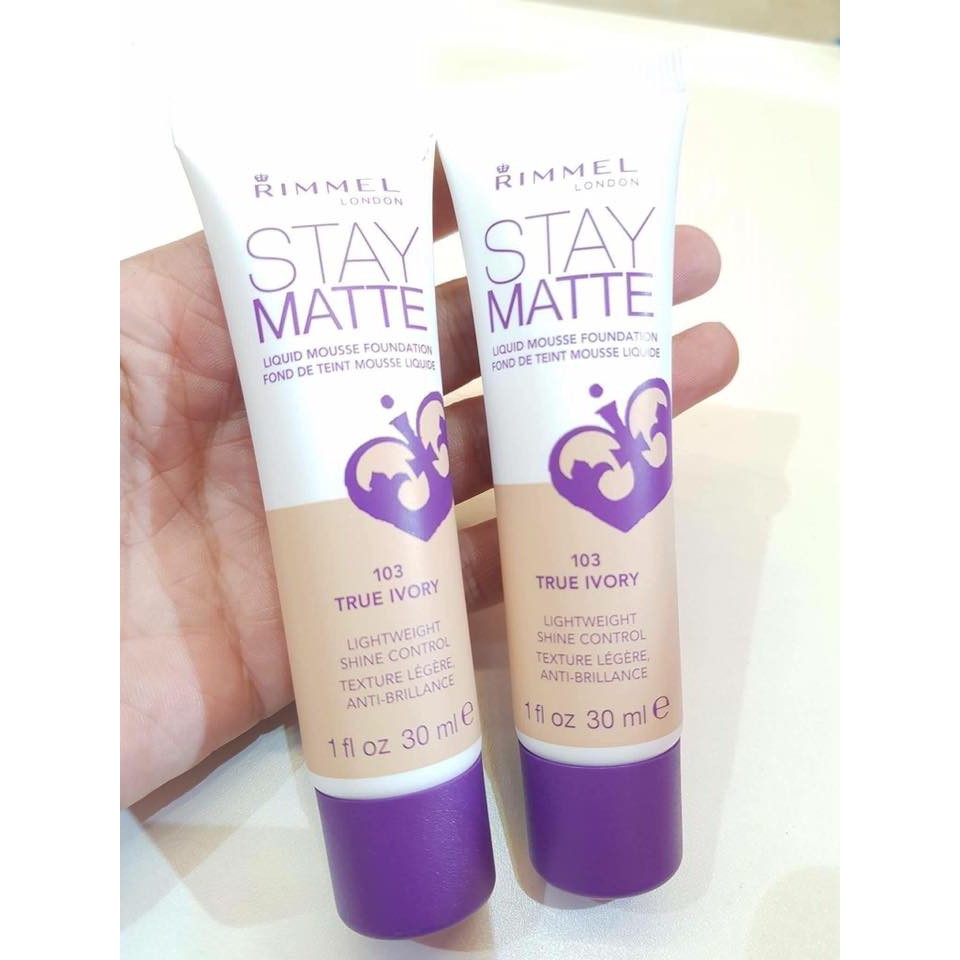 Kem nền Rimmel Stay Matte Tone 103 TrueIvory