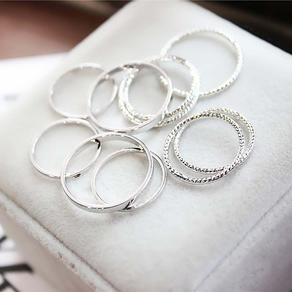 Nhẫn Đeo Khớp Ngón Tay Bằng Kim Loại Đơn Giản Sáng Tạo Thời Trang Cho Nữ