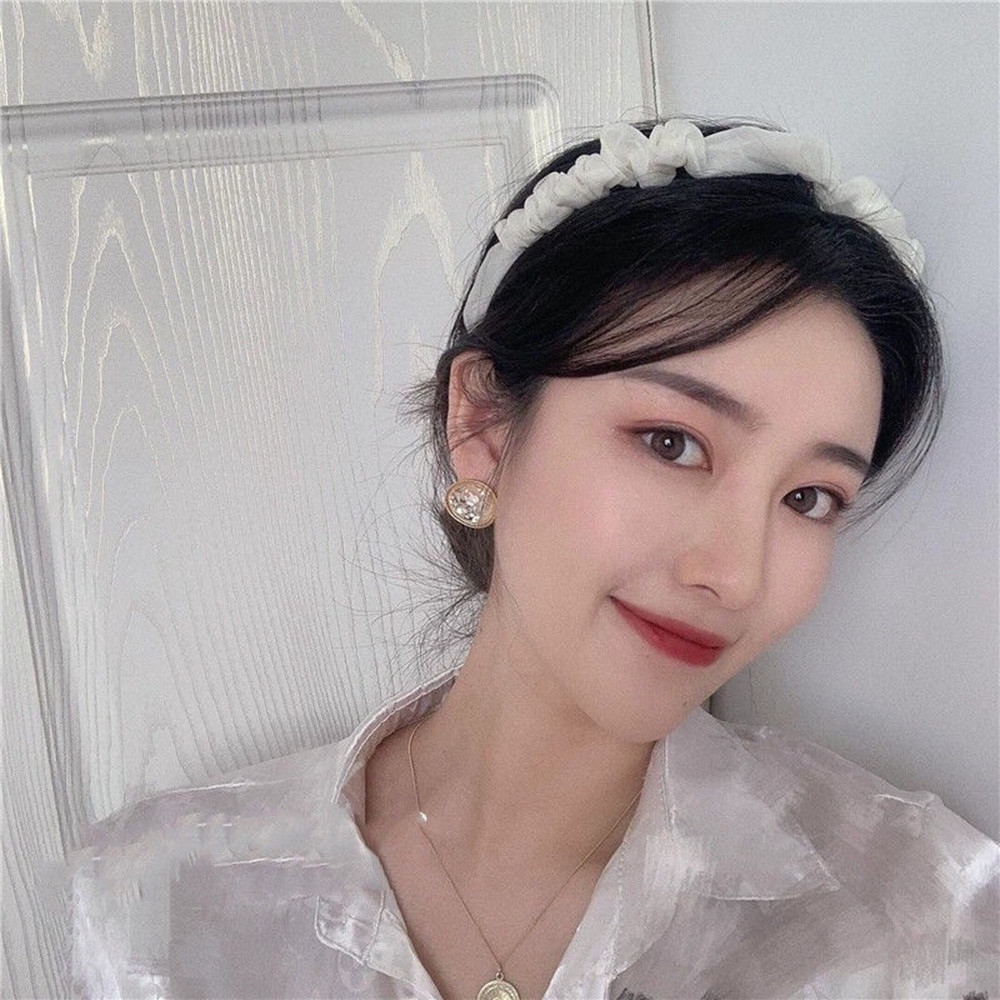Cute Princess Chiffon Lace Face Wash Headband Women Hair Accessories Hairpin