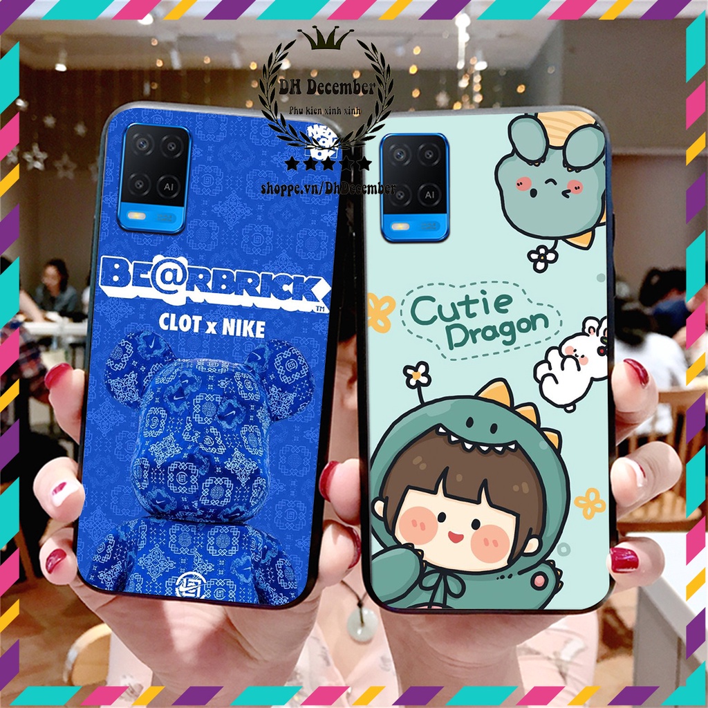 Ốp lưng Oppo A54 in hình 3D lucky, gấu Brick xinh xắn - KHÔNG NÊN BỎ LỠ