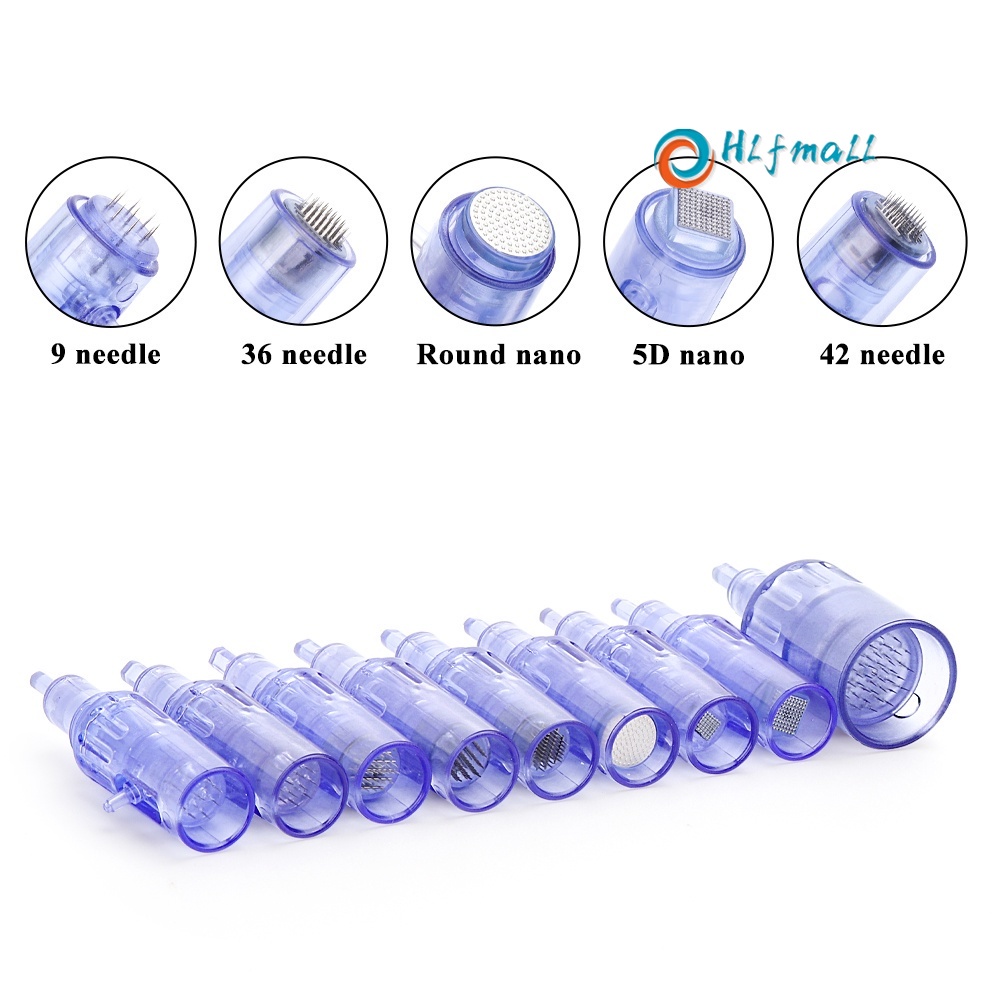 Set 10 Súng Bắn Nước Nano 9pin 12pin 24pin 36pin 3D 5D Chăm Sóc Da Mặt