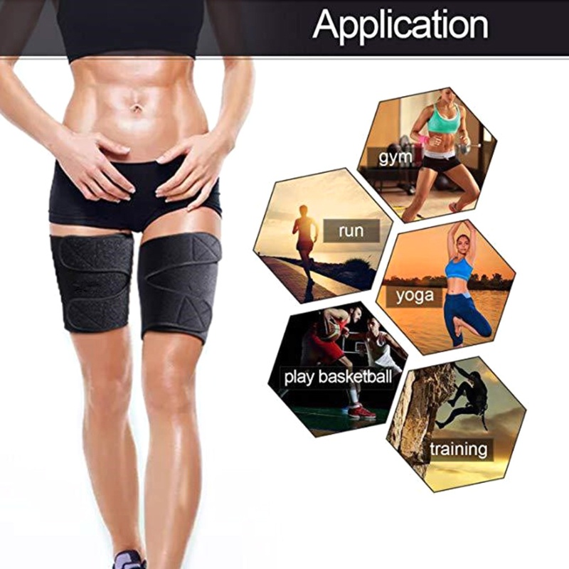 QQ 1 Cặp Đai Quấn Đùi Thể Thao Hỗ Trợ Giảm Cân Cho Nam Và Nữ