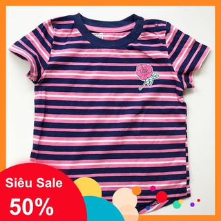 Áo Bé Gái Xuất Dư Áo Phông Bé Gái 100% Cotton Ngắn Tay Thấm Hút Mồ Hôi DLH83 0.5-5 tuổi