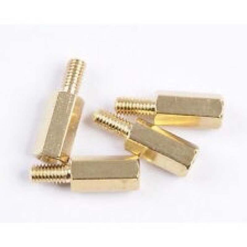 Cọc đồng M3 10mm đực-cái M3x10+6