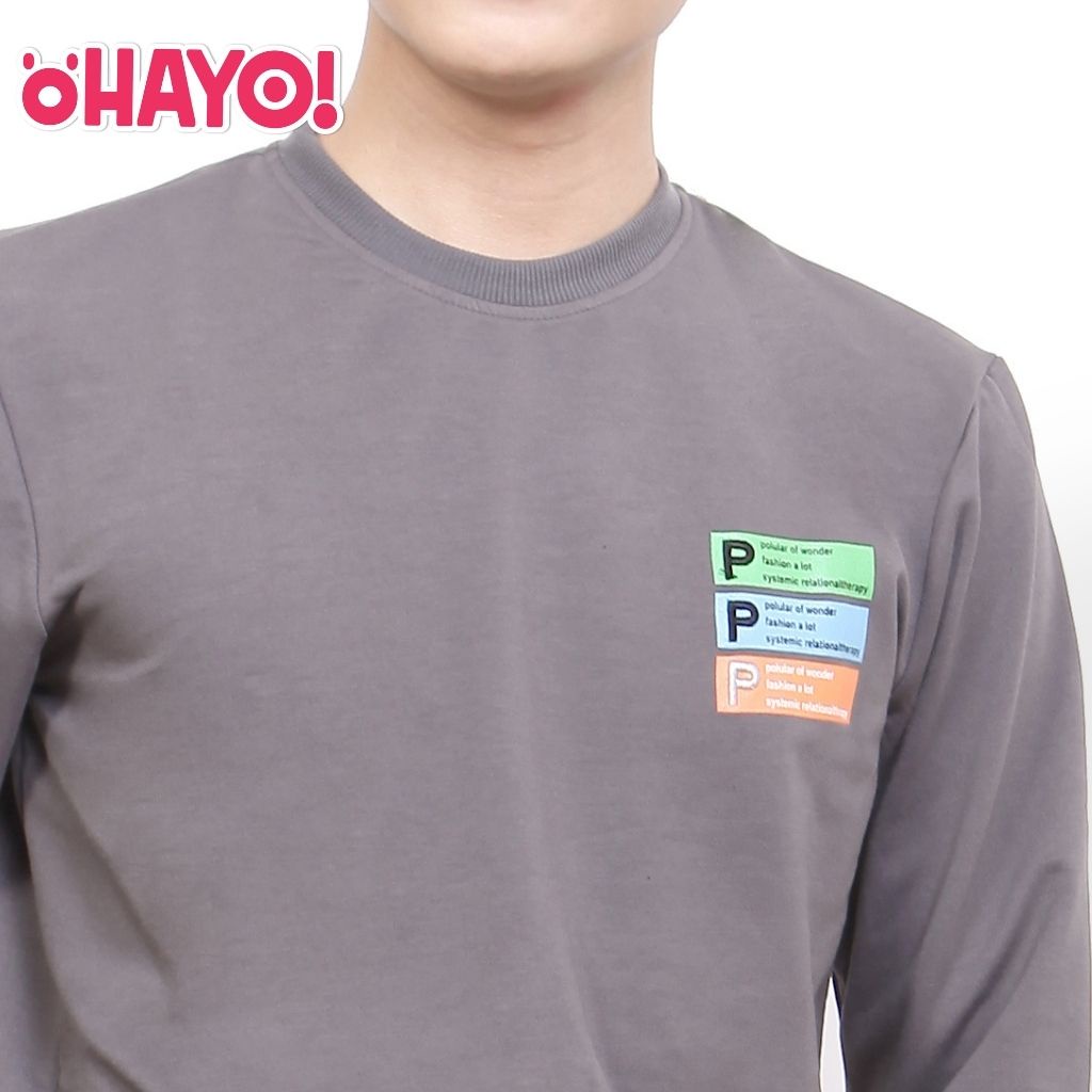 Áo Sweater Nam OHAYO Nỉ Da Cá Dài Tay Cổ Tròn, Chất Liệu Giữ Ấm Tốt, Hình Chữ P Sắc Nét AN009 | BigBuy360 - bigbuy360.vn