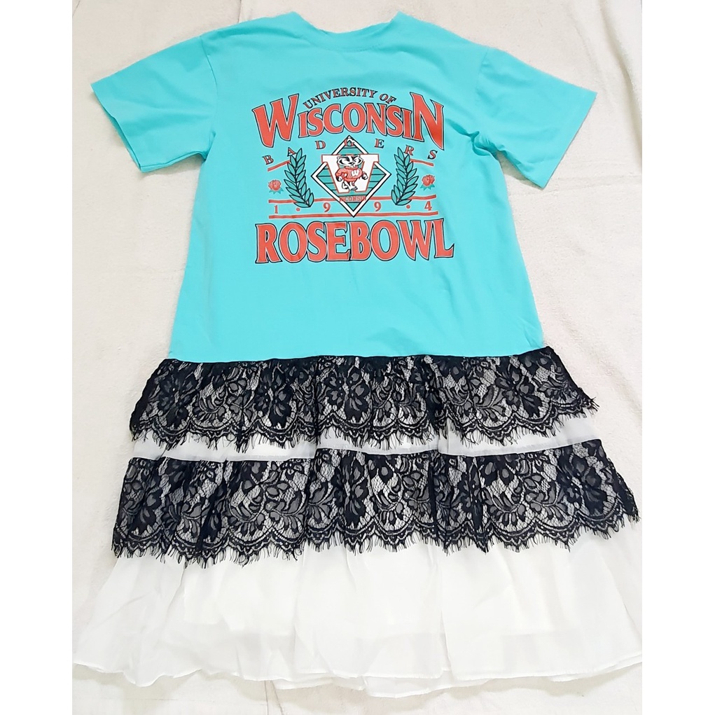 Váy suông- đầm nữ thời trang xu hướng phôm rộng 199k thun cotton phối lưới ren
