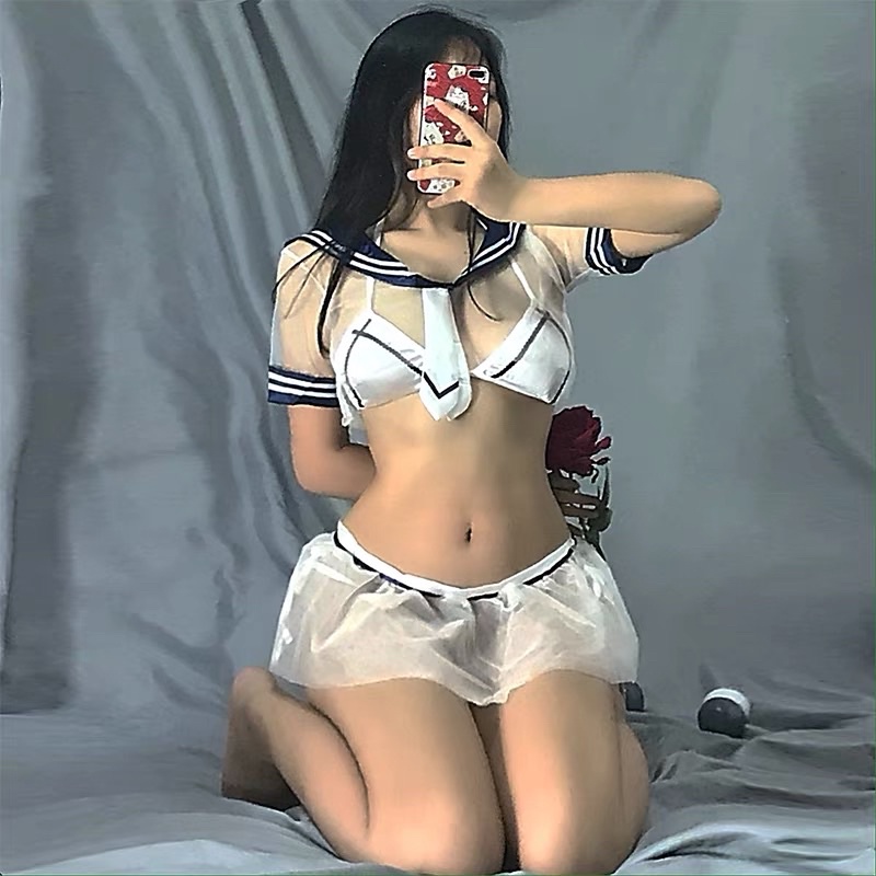 QR064 - Set Trang Phục Hoá Trang Phong Cách Học Sinh Lolita Dễ Thương Gợi Cảm