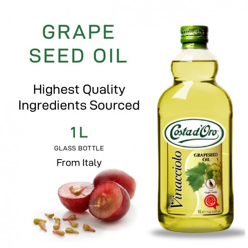 Dầu Hạt Nho Costad'Oro Vinacciolo Chai 1L - Costa D'Oro Vinacciolo Grapeseed Oil 1L