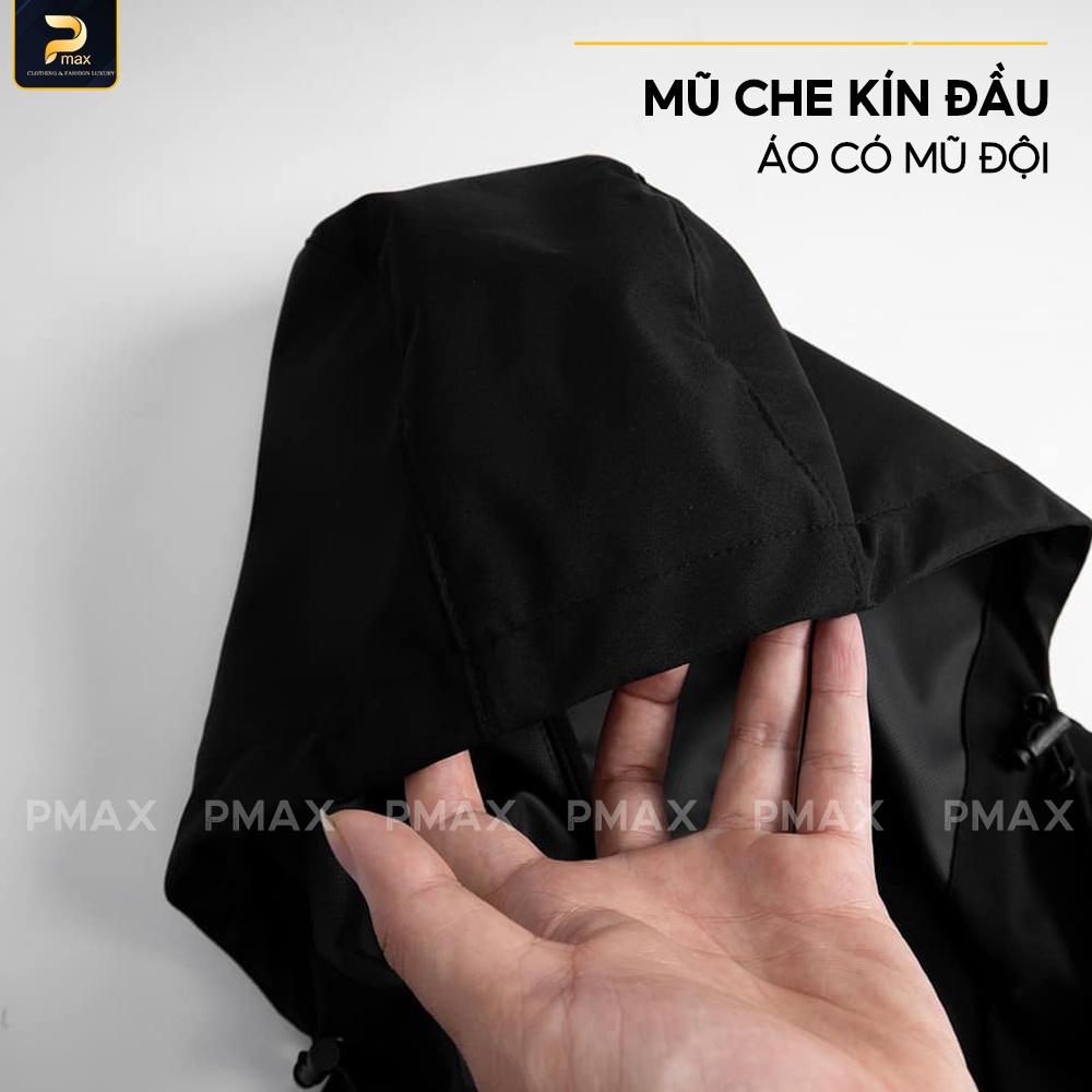 Áo gió nam nữ chống nắng PMAX form unisex 1 lớp co dãn không thấm nước phong cách thể thao full hộp