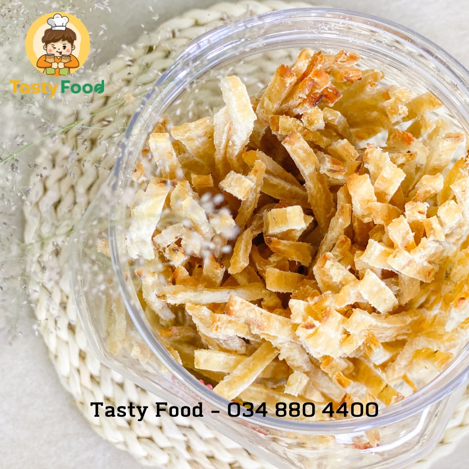 Khô Cá Thiều Que Cắt Sợi Tẩm Vị Ăn Liền Tasty Food - Hũ 500g/1kg