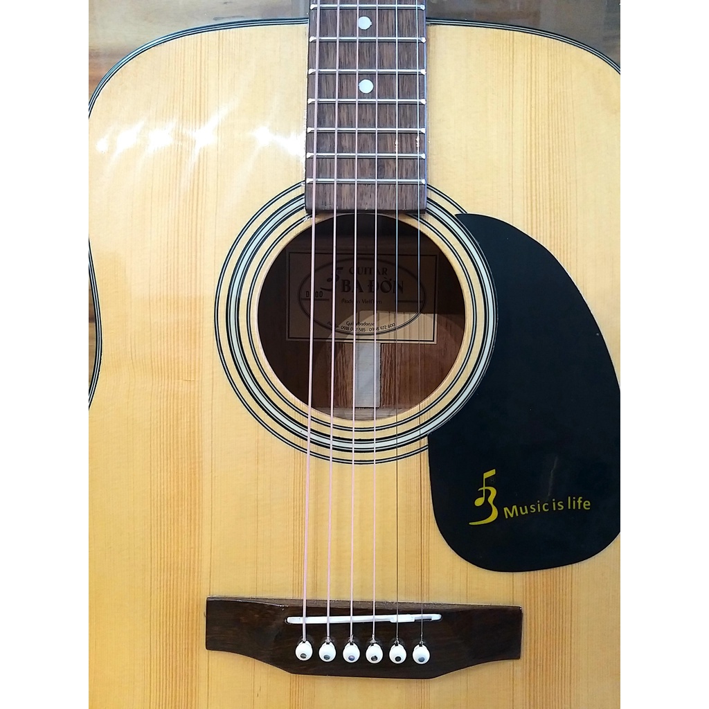 [Chính hãng] Ba Đờn D100 - Đàn Guitar Acoustic Ba Đờn D-100 kèm phụ kiện