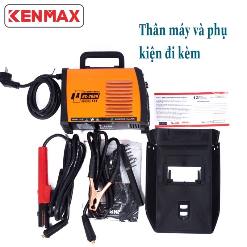 Máy hàn | Kenmax ARC 200N | Tặng full bộ phụ kiện + thương hiệu Nhật Bản