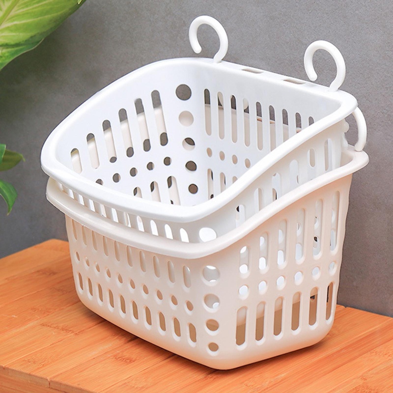 Giỏ Đựng Đồ Bằng Nhựa Có Móc Treo Xếp Chồng Được