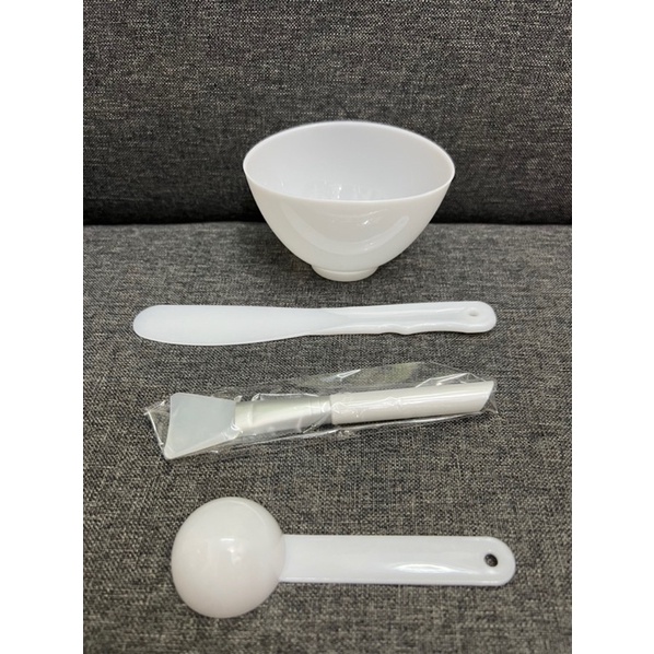 Bộ Bát Thìa Nhựa Dùng Mỹ Phẩm / Trộn Mặt Nạ Cao Cấp - Nhựa / Silicon Siêu Chống Dính