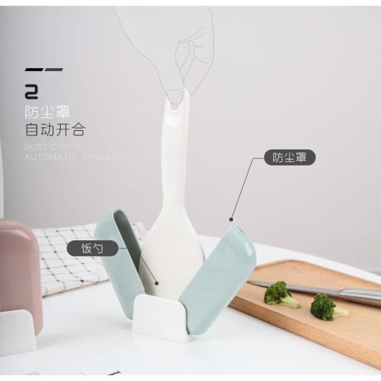 GIÁ ĐỰNG MUÔI CƠM CHỐNG BỤI TIỆN DỤNG ( màu ngẫu nhiên )