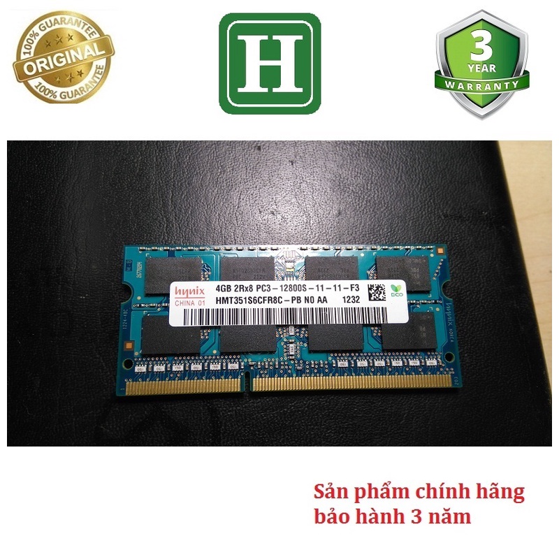 Ram Laptop DDR3 4Gb bus 1600 - 12800s hiệu HYNIX bảo hành 3 năm