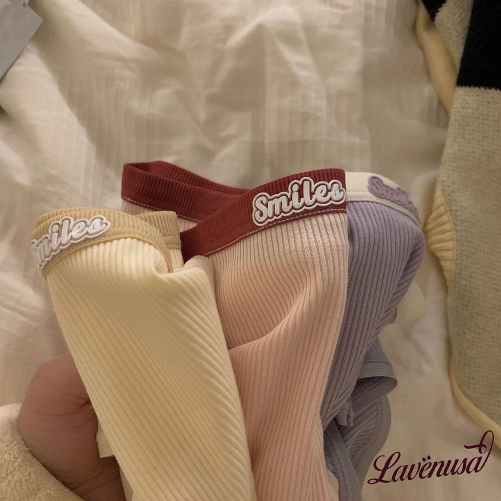 Quần lót nữ cotton gân tăm kháng khuẩn mềm mại thoáng khí LAVENUSA QL84