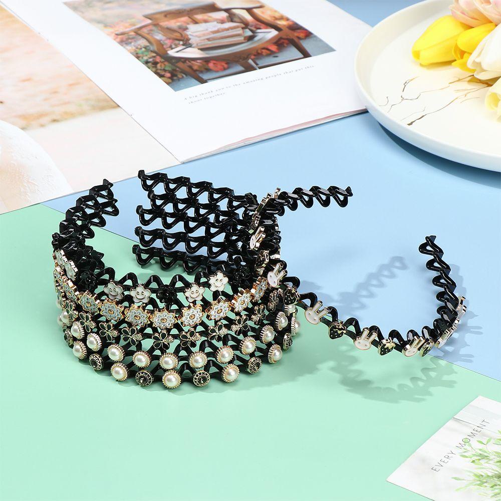 PINEVN Kẹp Tóc Mái Đôi Tạo Kiểu Gợn Sóng Đính Đá Dùng Làm Quà Tặng Cho Bạn Gái