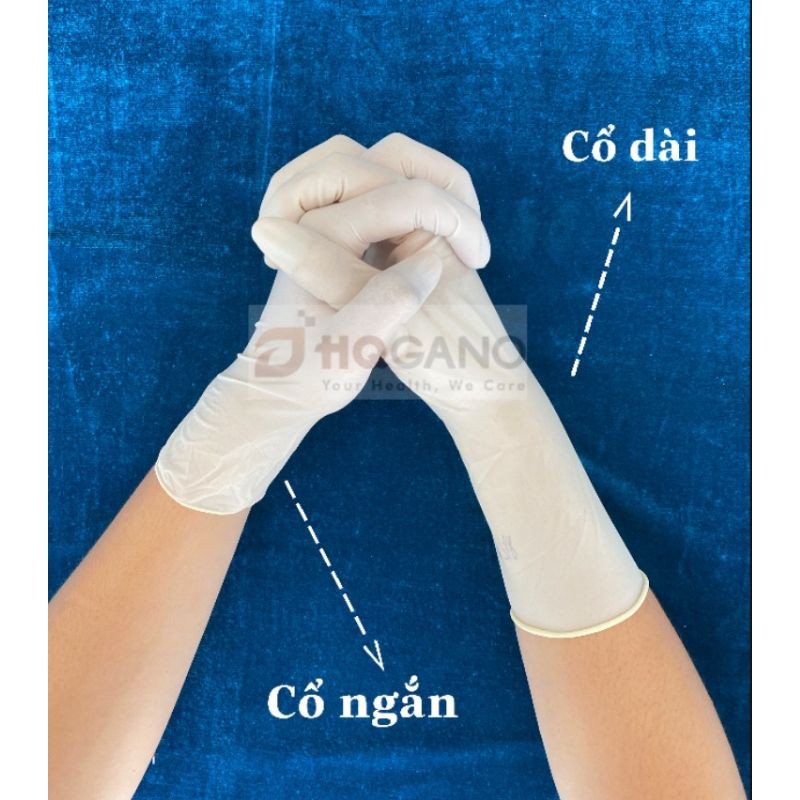 (HQGANO) 16.800₫/10cái Găng Tay Y Tế Latex 9inch không bột Malaysia.