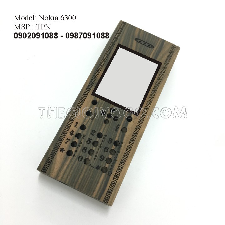 Vỏ gỗ điện thoại 6300