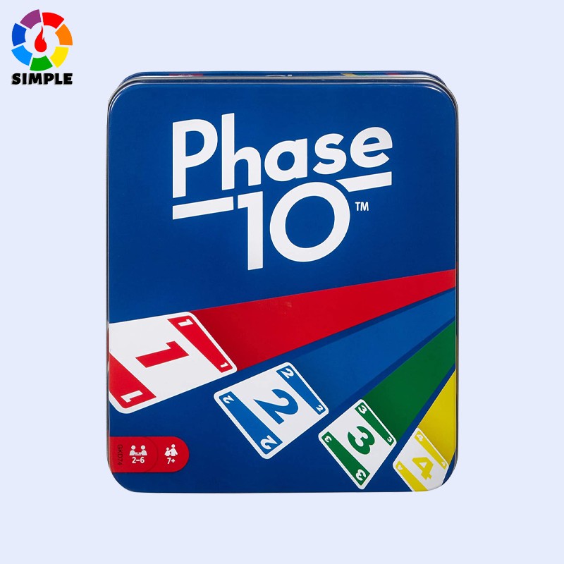 Phase 10 Card Game with 108 Cards, Makes a Great Gift for Kids, Family or Adult Game Night, Ages 7 Years and Older