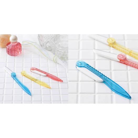 Bộ 3 Cây Dao Cạo Lông Mày, Lông Mặt Kai Compact Nhật Bản Gấp Gọn Thân Nhựa