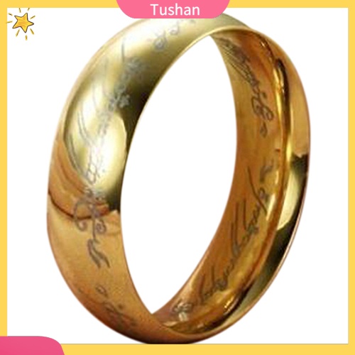 Nhẫn đeo tay bằng thép không gỉ đơn giản kiểu dáng sang trọng dành cho cả nam và nữ