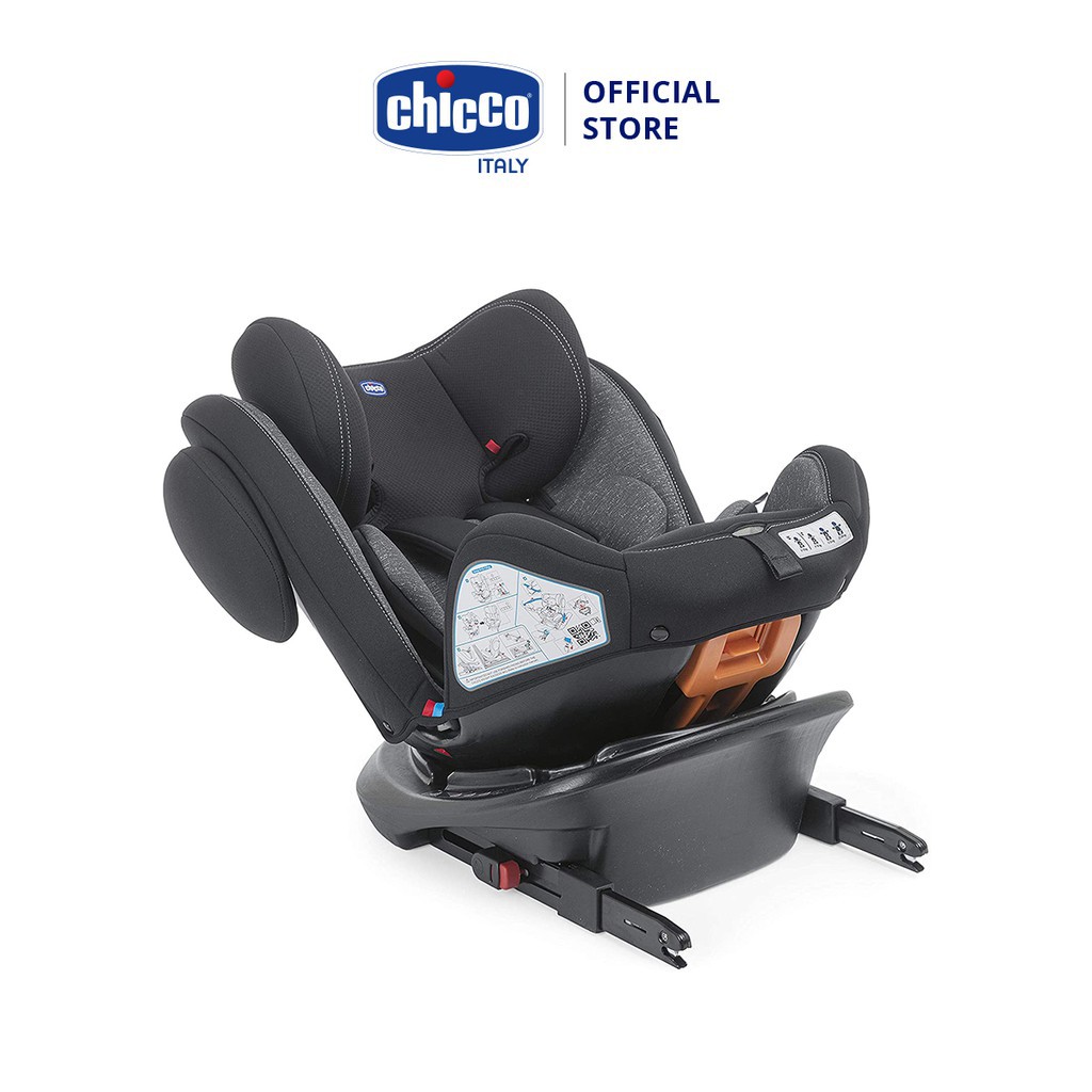 Ghế ngồi ô tô Chicco Unico Plus Isofix 0-12Y xoay 360˚ Đen Shadow