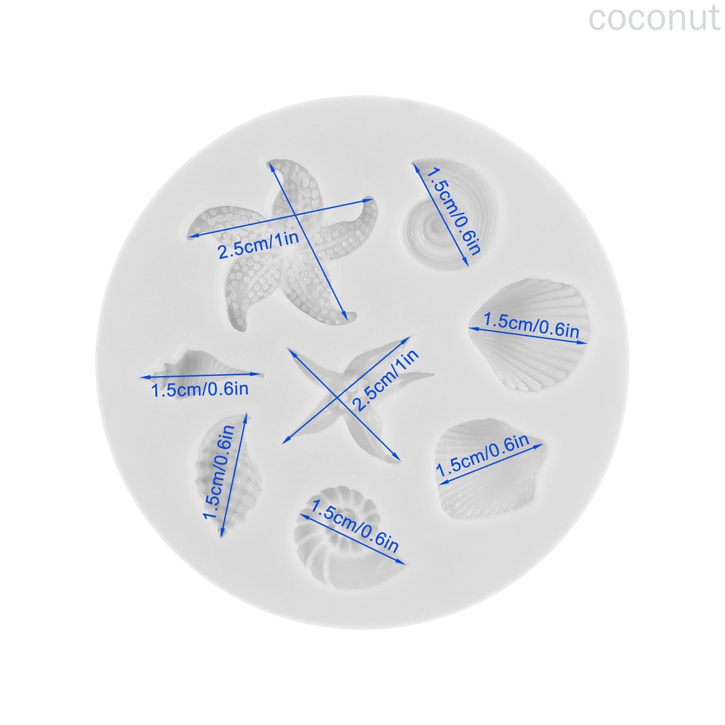 Khuôn Silicon Tạo Hình Vỏ Sò 3d Dễ Thương Trang Trí Bánh Diy