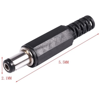 Jack đực DC-022A 5.5x2.1mm, jack cái DC-022B