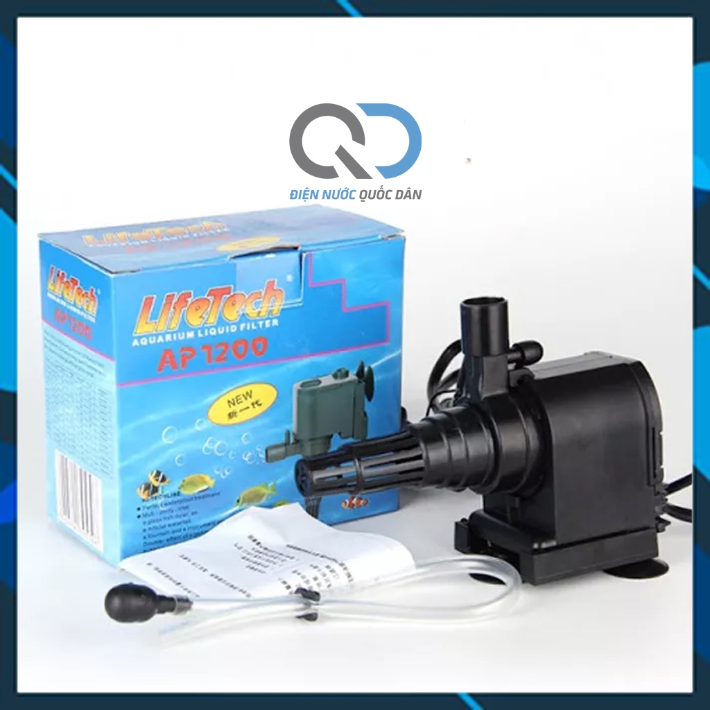 Máy bơm nước hồ cá LifeTech AP1200 cho bể cá mini gia đình lắp đặt ngay