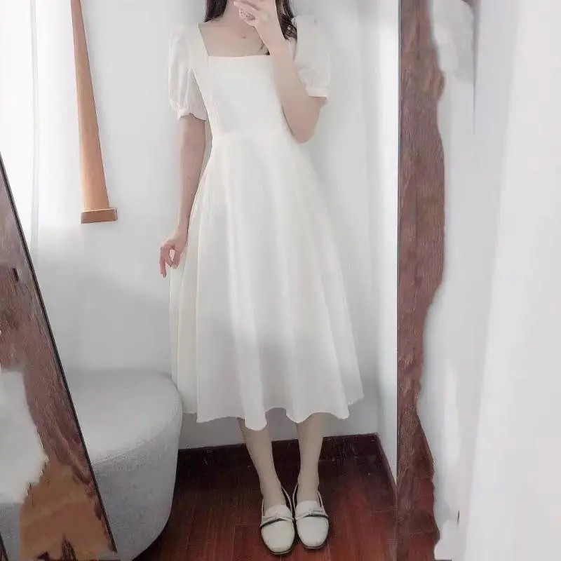 VÁY TRẮNG CÁCH ĐIỆU TAY BỒNG | BigBuy360 - bigbuy360.vn