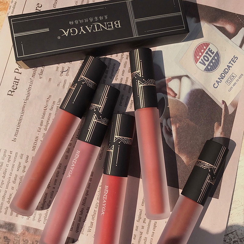 Son Kem Lì BENTAYGA Foggy Velvet Lip Glaze Mềm Mịn Môi Hàng Nội Địa Trung